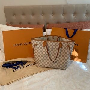 Louis Vuitton Neverfull MM Damier Azur